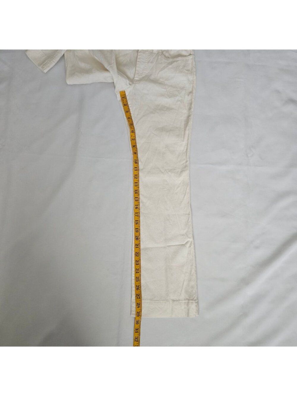 Banana Republic Stretch Cotton-Linen Blend Straight Leg Pants Women's Size 2 - Picture 10 of 11